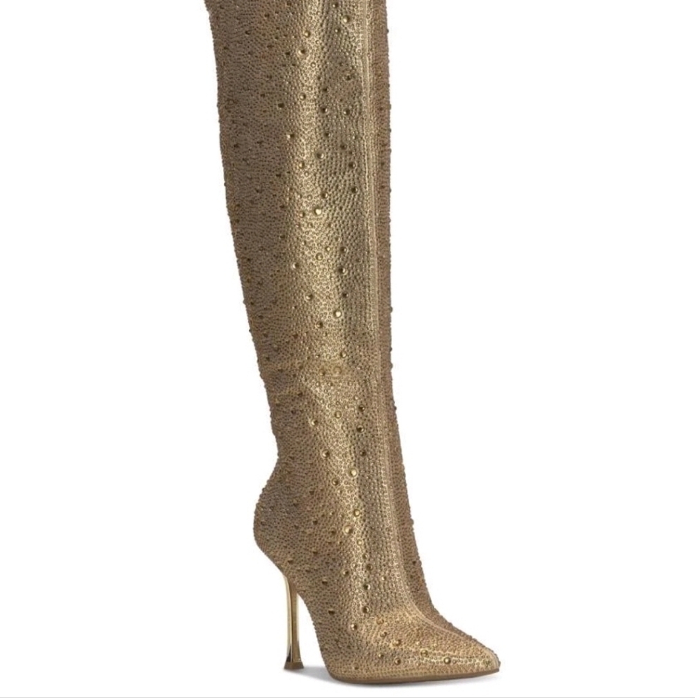 INC International Concepts Gold Over-the-Knee Boots